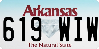 AR license plate 619WIW