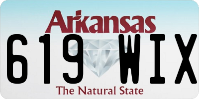 AR license plate 619WIX