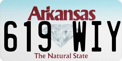 AR license plate 619WIY