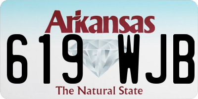 AR license plate 619WJB