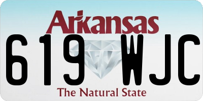 AR license plate 619WJC