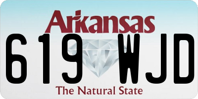 AR license plate 619WJD