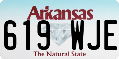AR license plate 619WJE