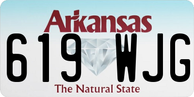 AR license plate 619WJG