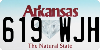 AR license plate 619WJH