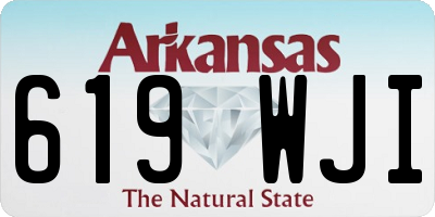 AR license plate 619WJI