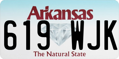 AR license plate 619WJK