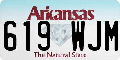 AR license plate 619WJM