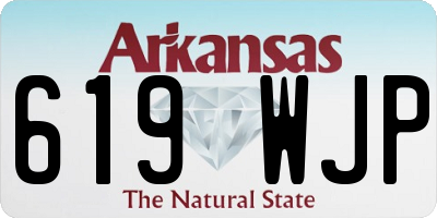 AR license plate 619WJP