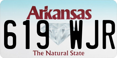 AR license plate 619WJR