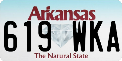 AR license plate 619WKA