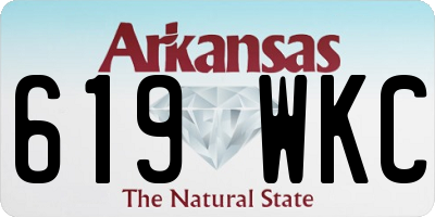 AR license plate 619WKC