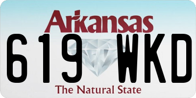 AR license plate 619WKD