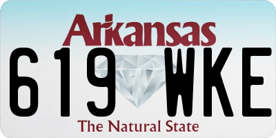 AR license plate 619WKE