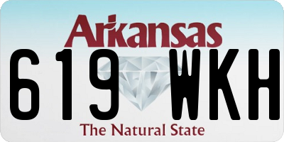 AR license plate 619WKH