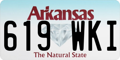 AR license plate 619WKI