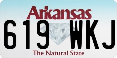 AR license plate 619WKJ