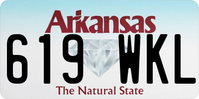 AR license plate 619WKL