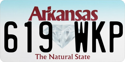 AR license plate 619WKP