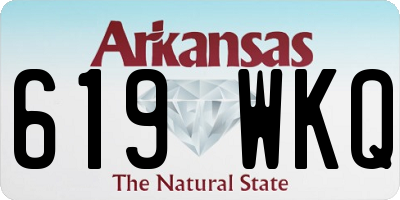 AR license plate 619WKQ