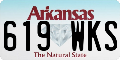 AR license plate 619WKS