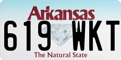 AR license plate 619WKT