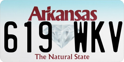 AR license plate 619WKV