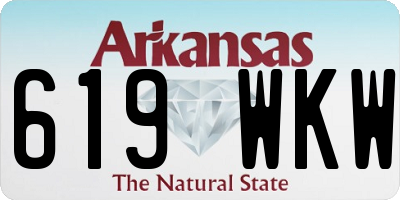AR license plate 619WKW