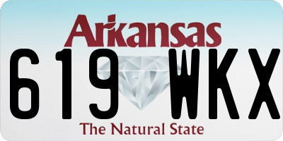 AR license plate 619WKX
