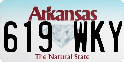 AR license plate 619WKY
