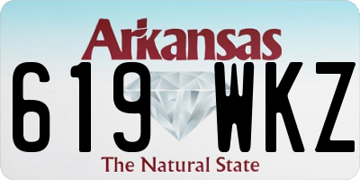 AR license plate 619WKZ