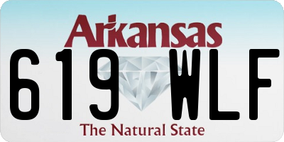 AR license plate 619WLF