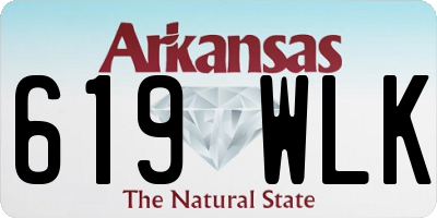 AR license plate 619WLK