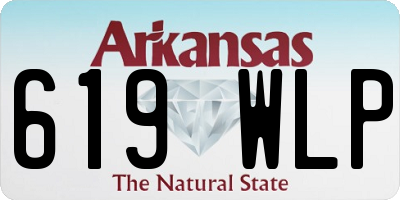 AR license plate 619WLP