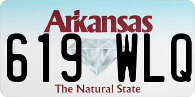AR license plate 619WLQ