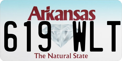 AR license plate 619WLT