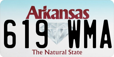 AR license plate 619WMA