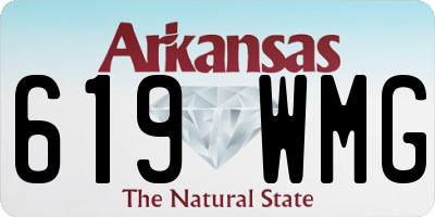 AR license plate 619WMG
