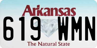 AR license plate 619WMN