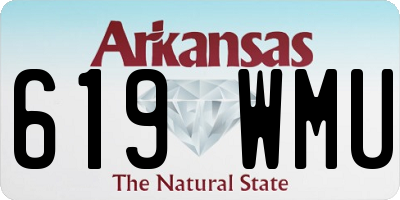 AR license plate 619WMU