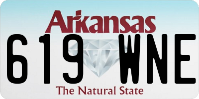 AR license plate 619WNE
