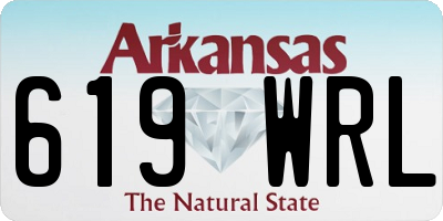 AR license plate 619WRL