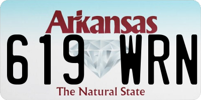 AR license plate 619WRN