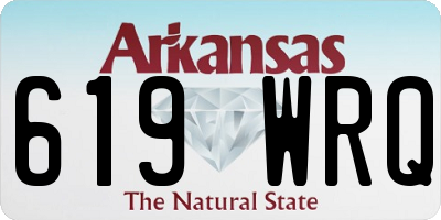 AR license plate 619WRQ