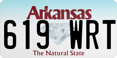 AR license plate 619WRT