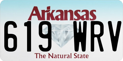 AR license plate 619WRV