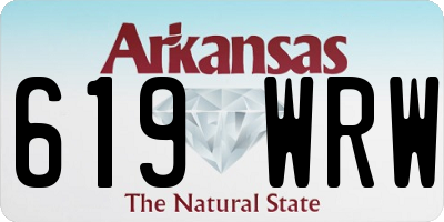 AR license plate 619WRW