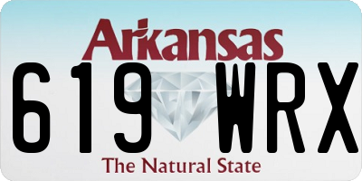 AR license plate 619WRX