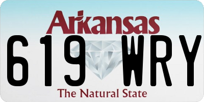 AR license plate 619WRY