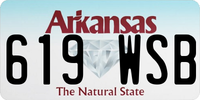 AR license plate 619WSB